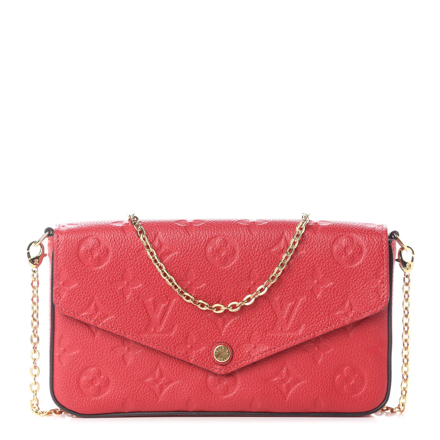 Louis Vuitton Empreinte Pochette Felicie Chain Wallet Cherry 3 of 11