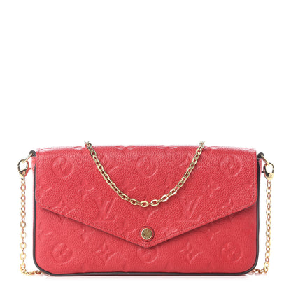 Louis Vuitton Empreinte Pochette Felicie Chain Wallet Cherry 3 of 11