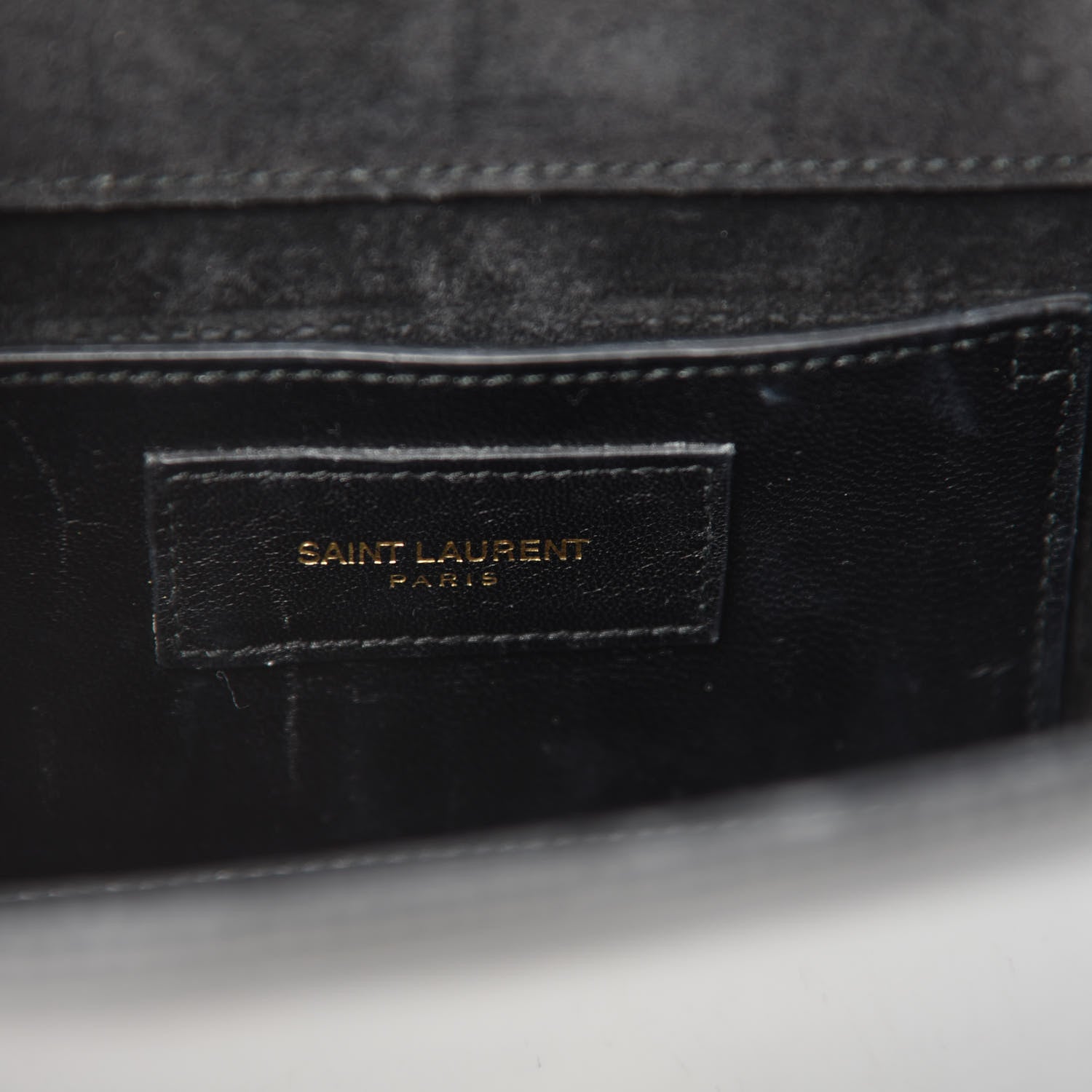 Saint Laurent Patent Small Classic Monogram Kate Tassel Satchel Black 8 of 10