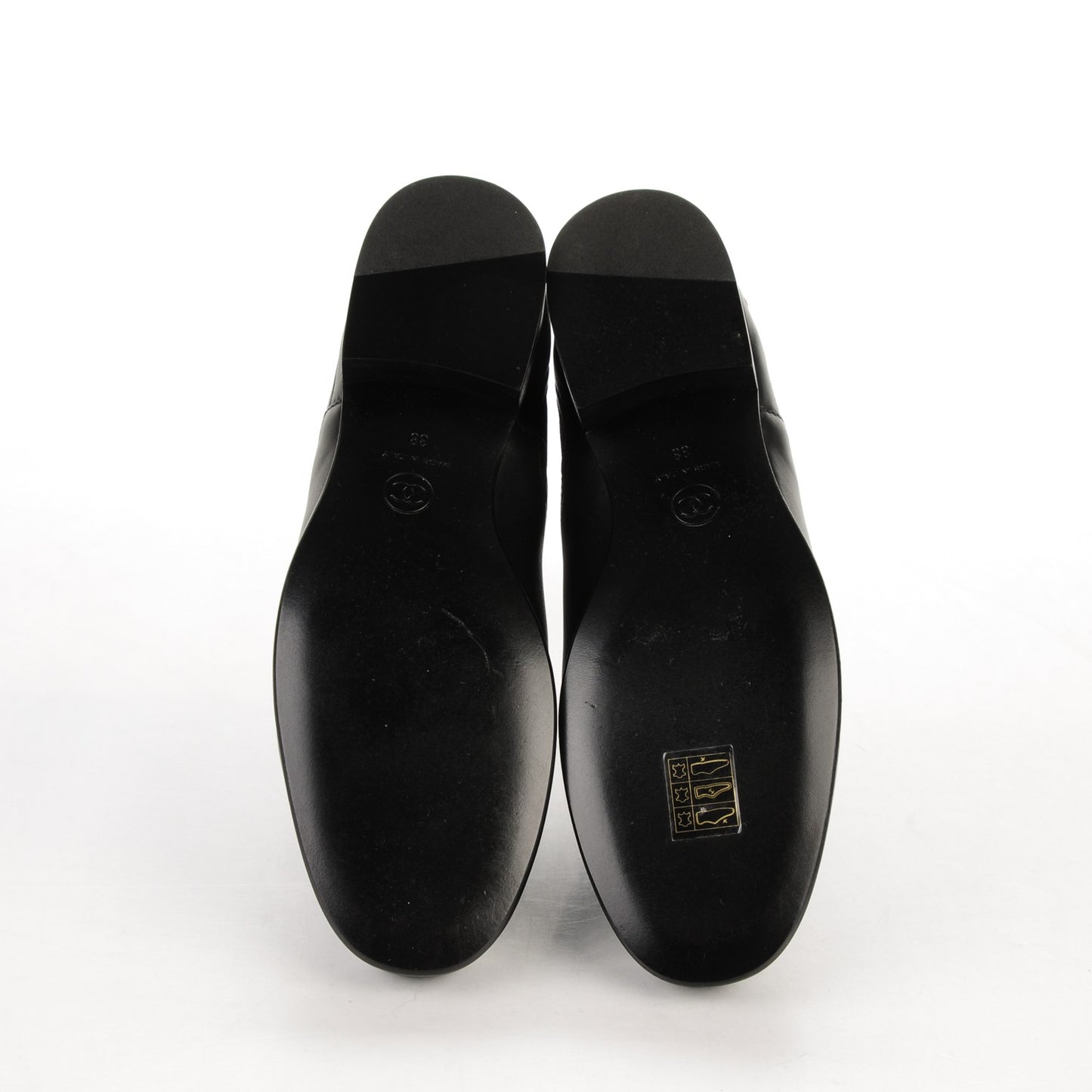 Calfskin Elastic Short Boots 38 Black