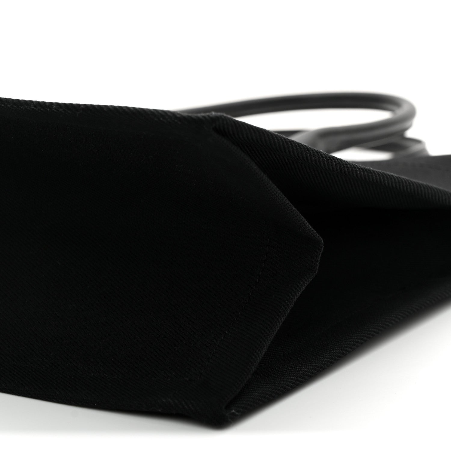 Saint Laurent Linen Calfskin Rive Gauche Tote Black 10 of 10