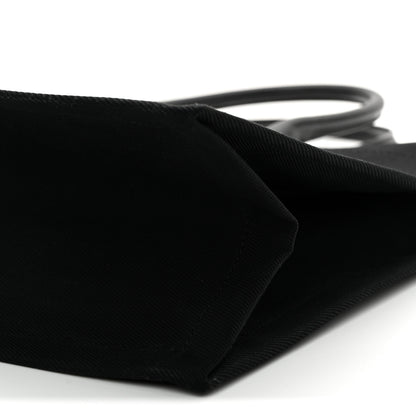 Saint Laurent Linen Calfskin Rive Gauche Tote Black 10 of 10