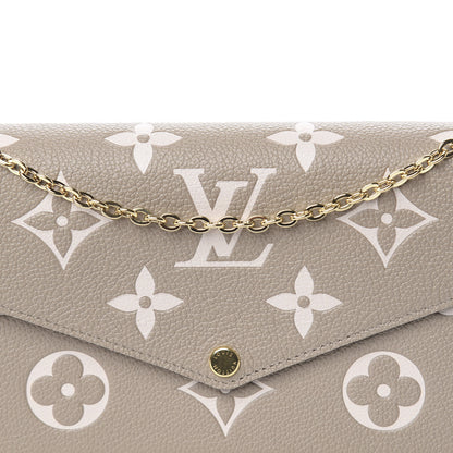 Louis Vuitton Empreinte Monogram Giant Felicie Pochette Tourterelle Creme 11 of 14
