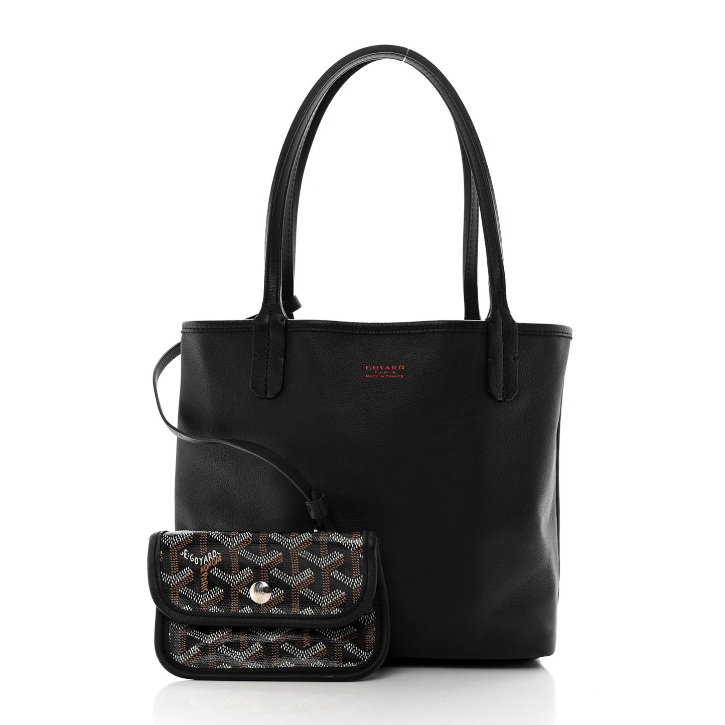 Goyardine Reversible Mini Anjou Black