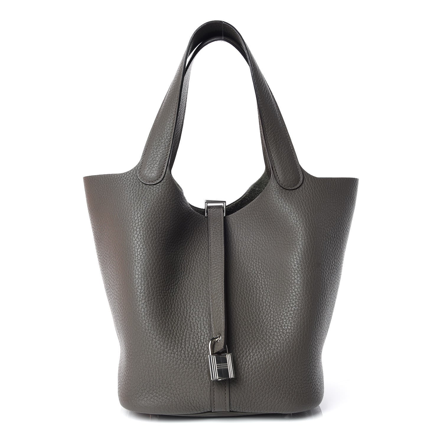 Hermes Taurillon Clemence Picotin Lock 22 MM Etain 1 of 8