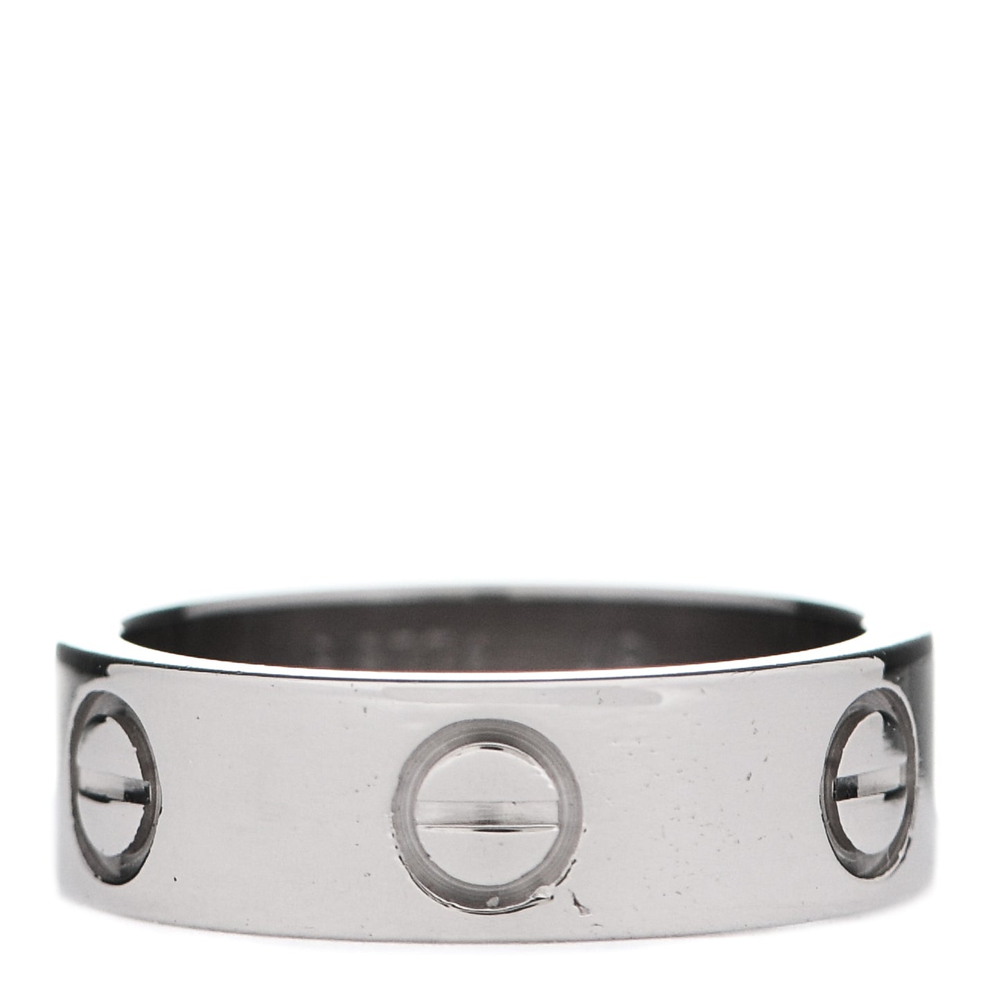 18K White Gold 5.5mm LOVE Ring 49 4.75