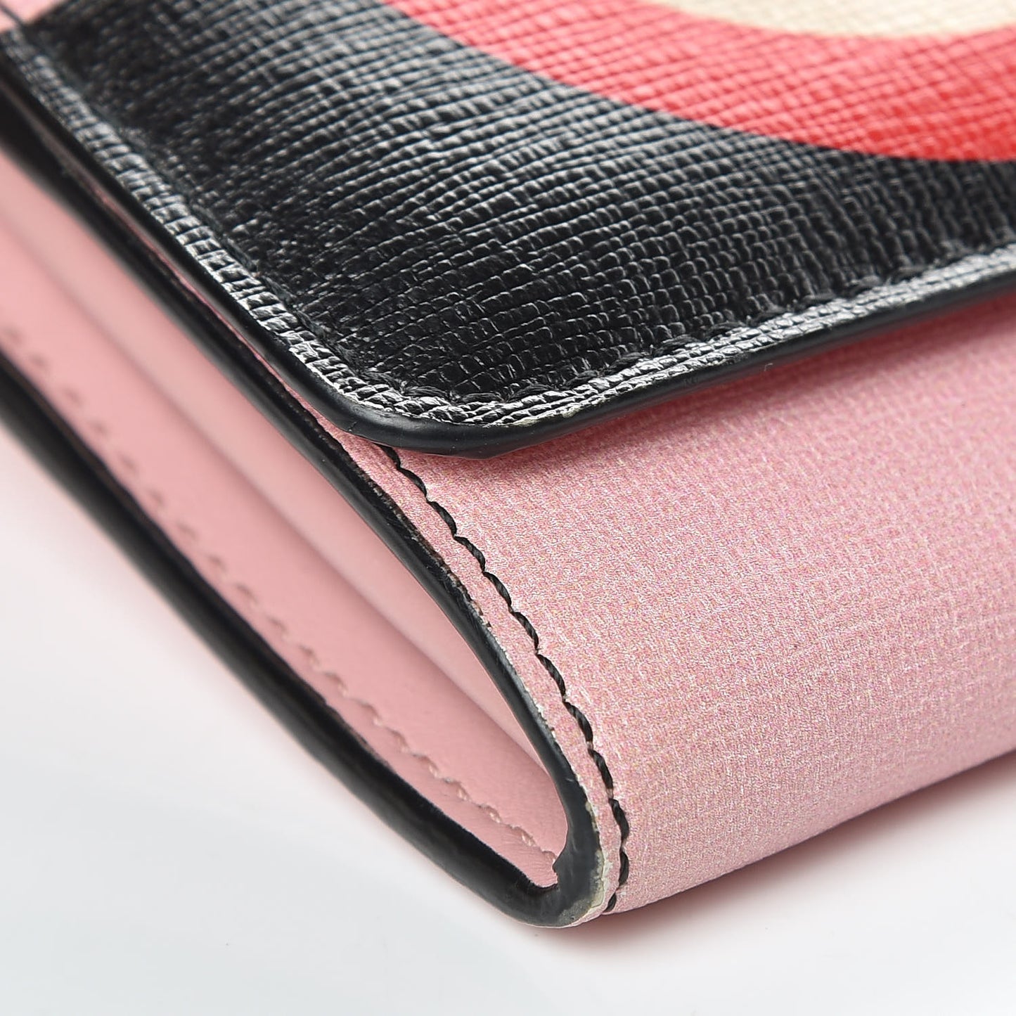 Vitello Elite Century Hypnoteyes Studded Continental Wallet Bubblegum Multicolor