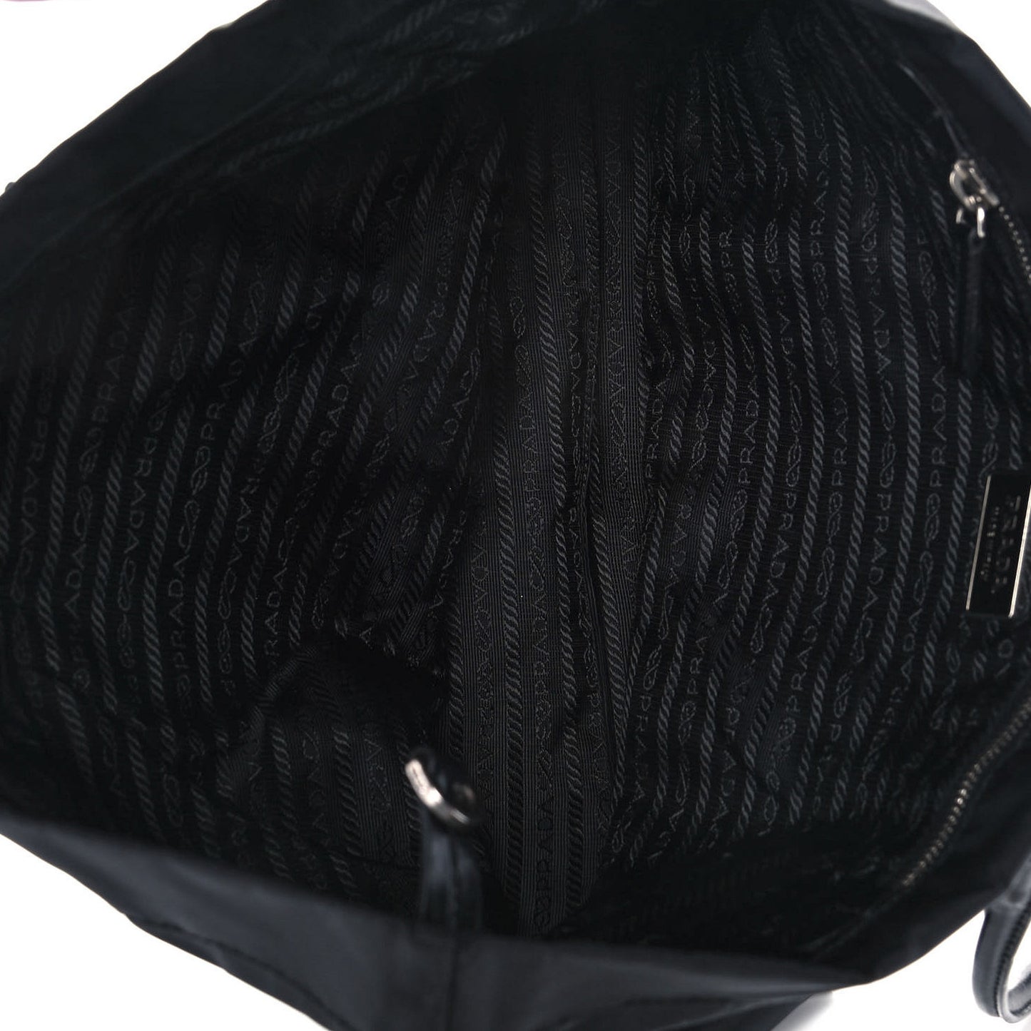 Saffiano Tessuto Nylon Tote Black