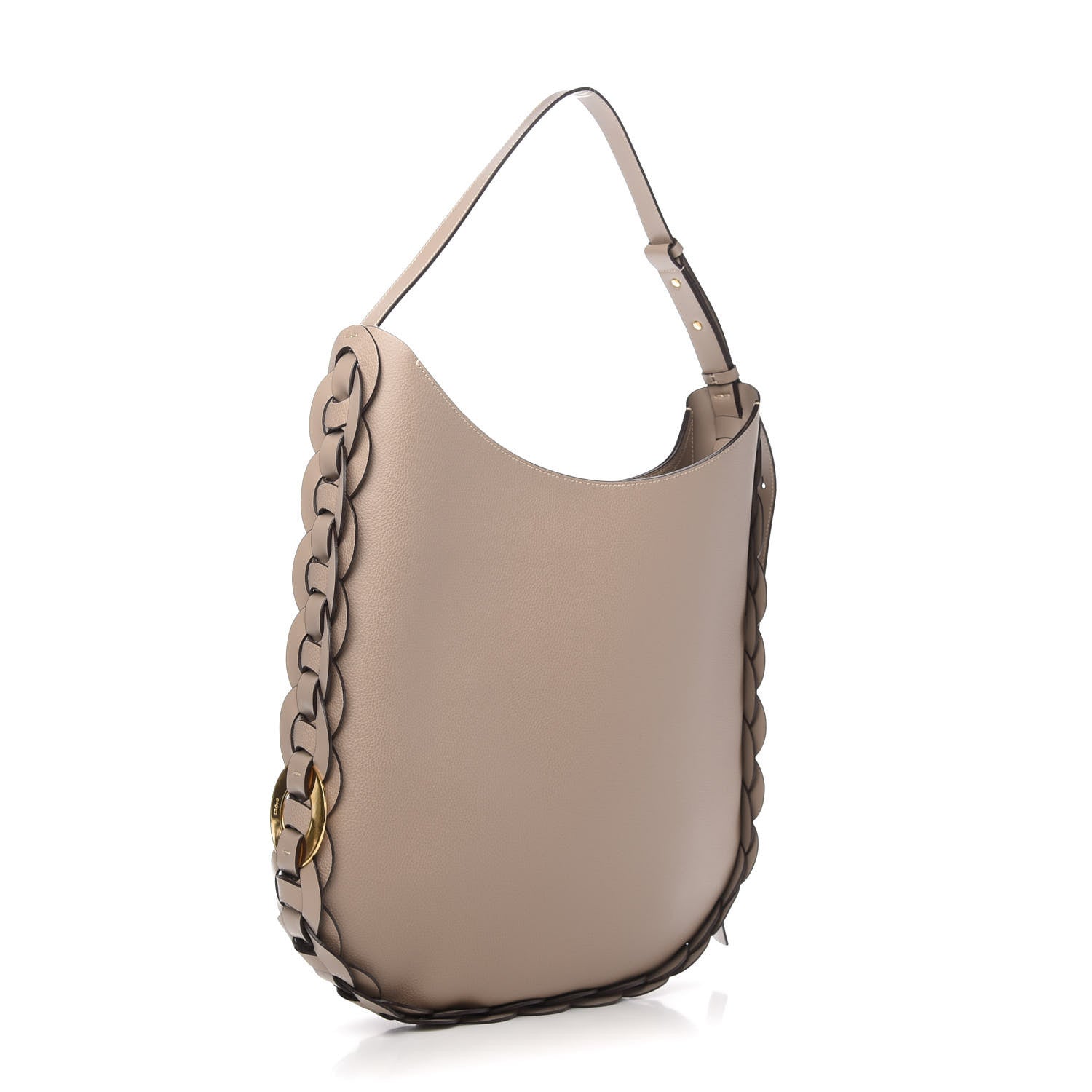 Chloe Small Grain Smooth Calfskin Large Darryl Hobo Motty Grey 3 of 8