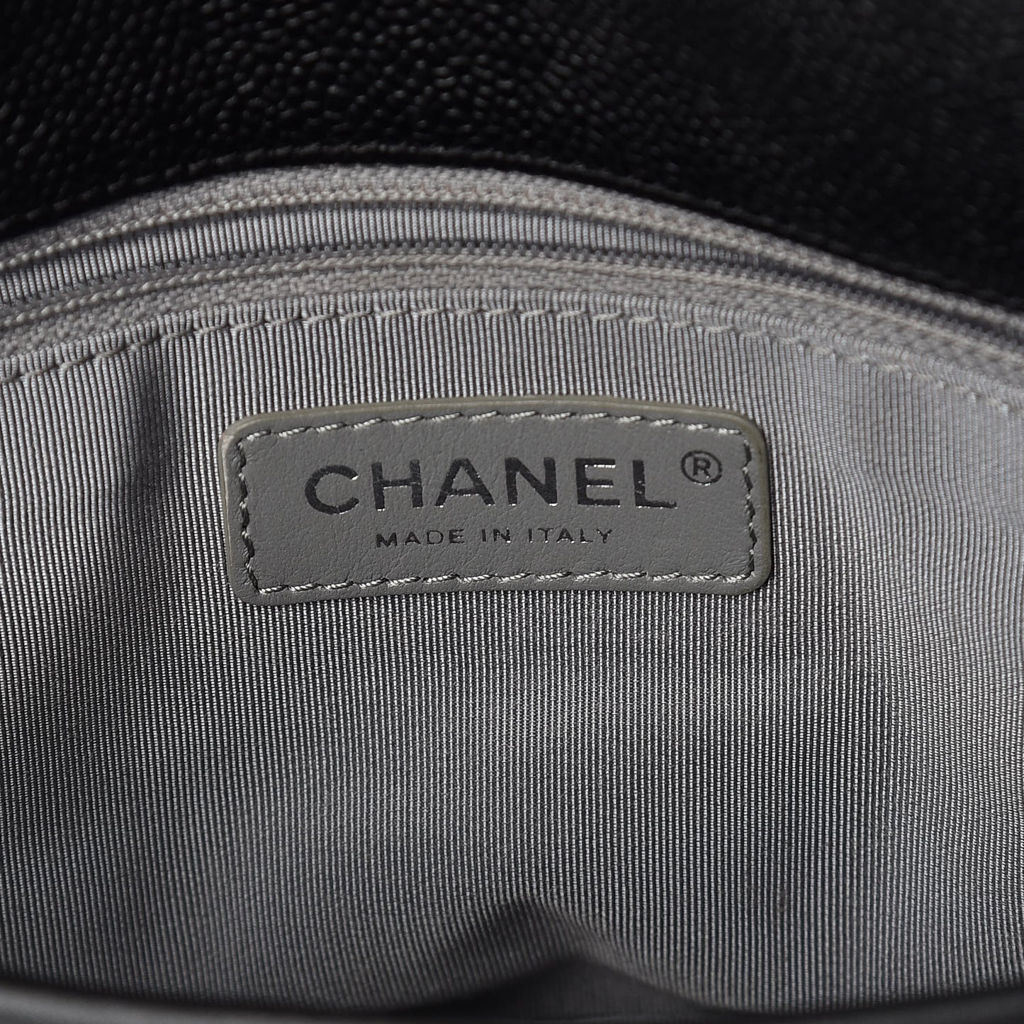 Caviar Quilted Medium French Riviera Flap Black