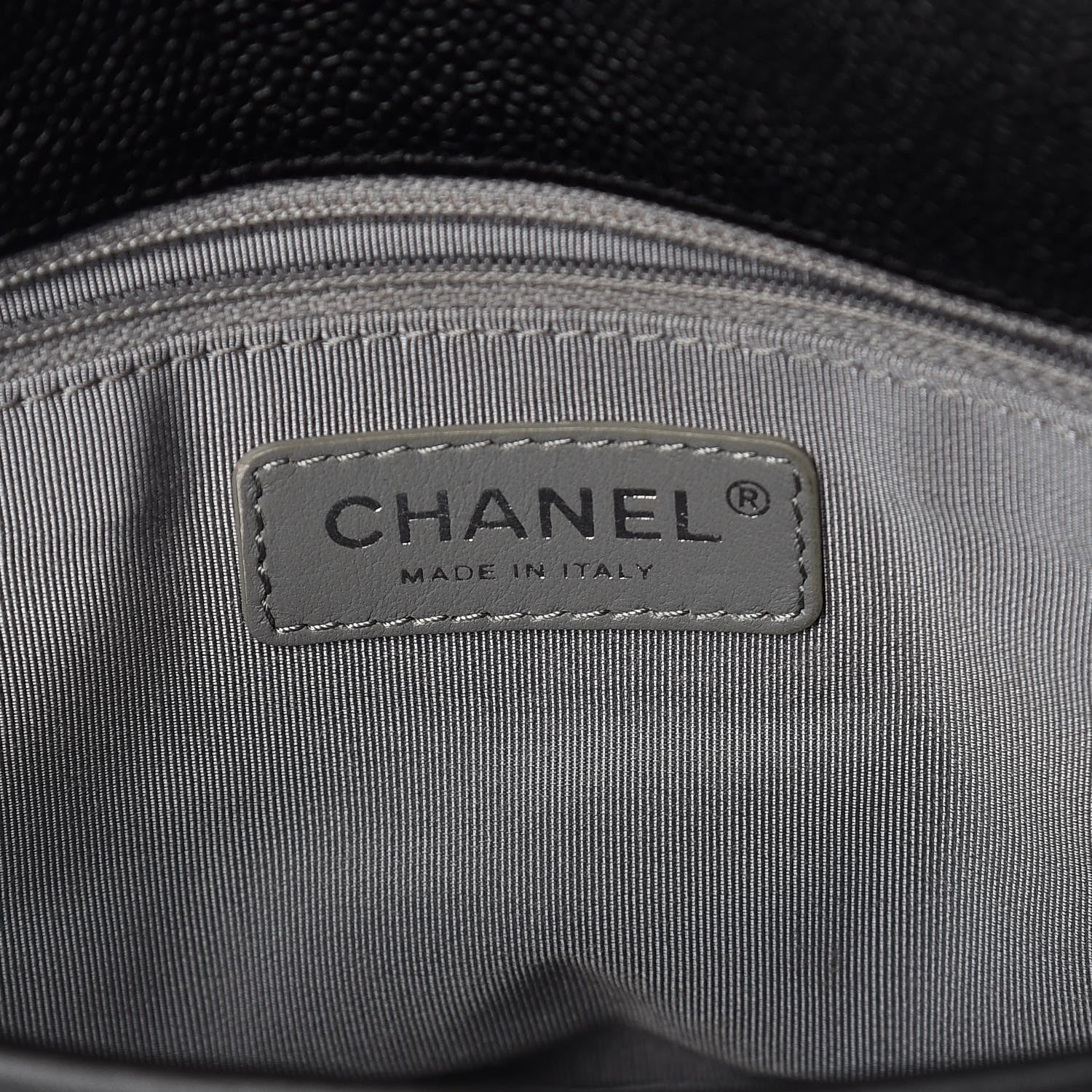 Chanel Caviar Quilted Medium French Riviera Flap Black 9 of 10