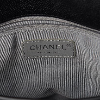 Chanel Caviar Quilted Medium French Riviera Flap Black 9 of 10
