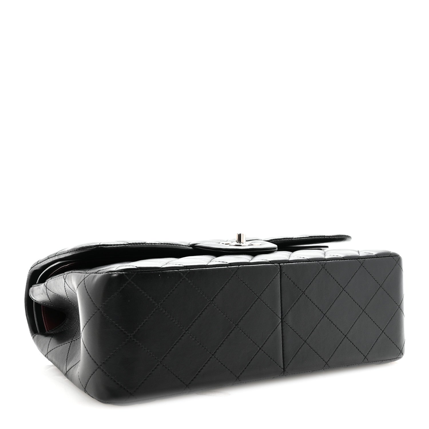 Chanel Lambskin Quilted Jumbo Double Flap Black 4 of 11