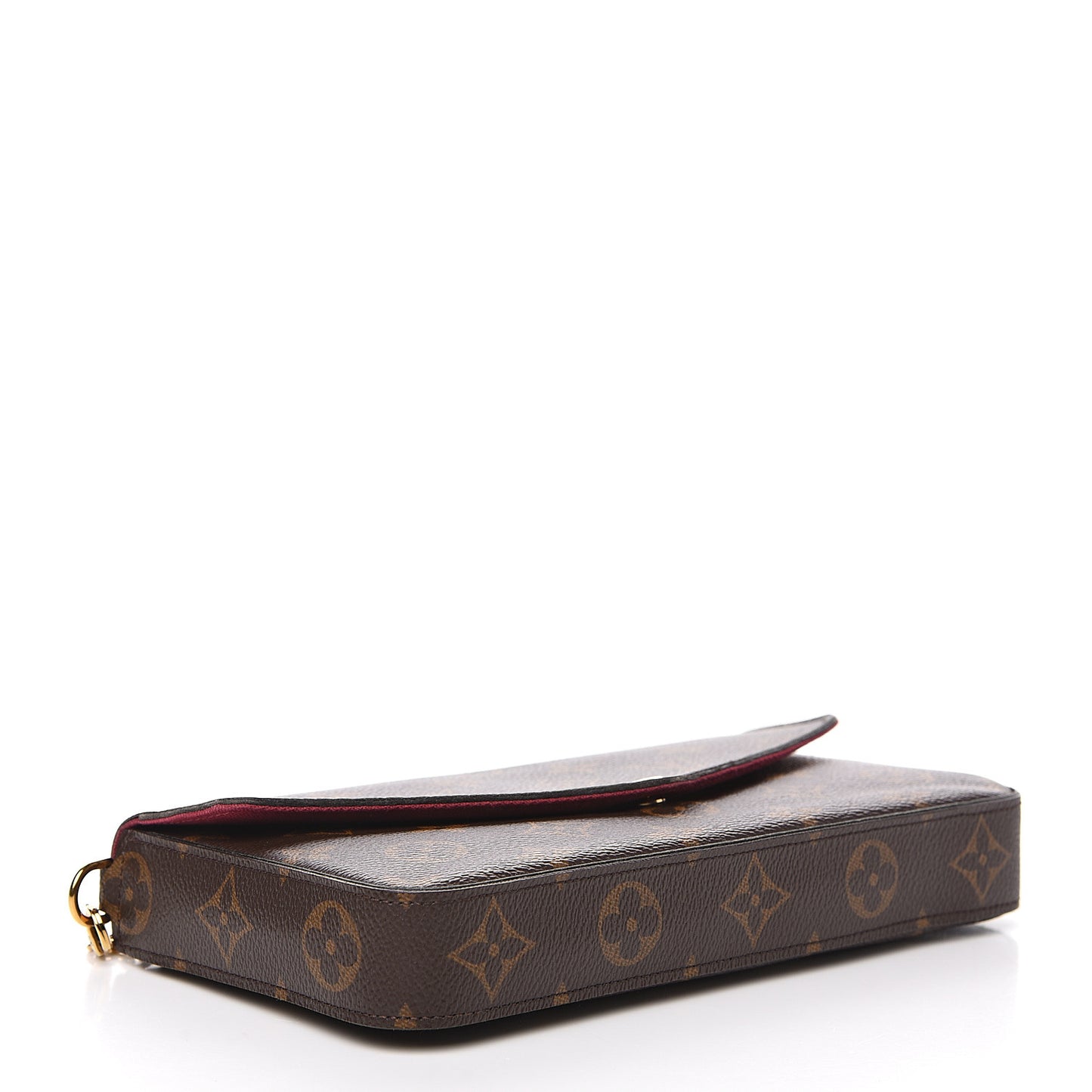 Monogram Pochette Felicie Chain Wallet Fuchsia