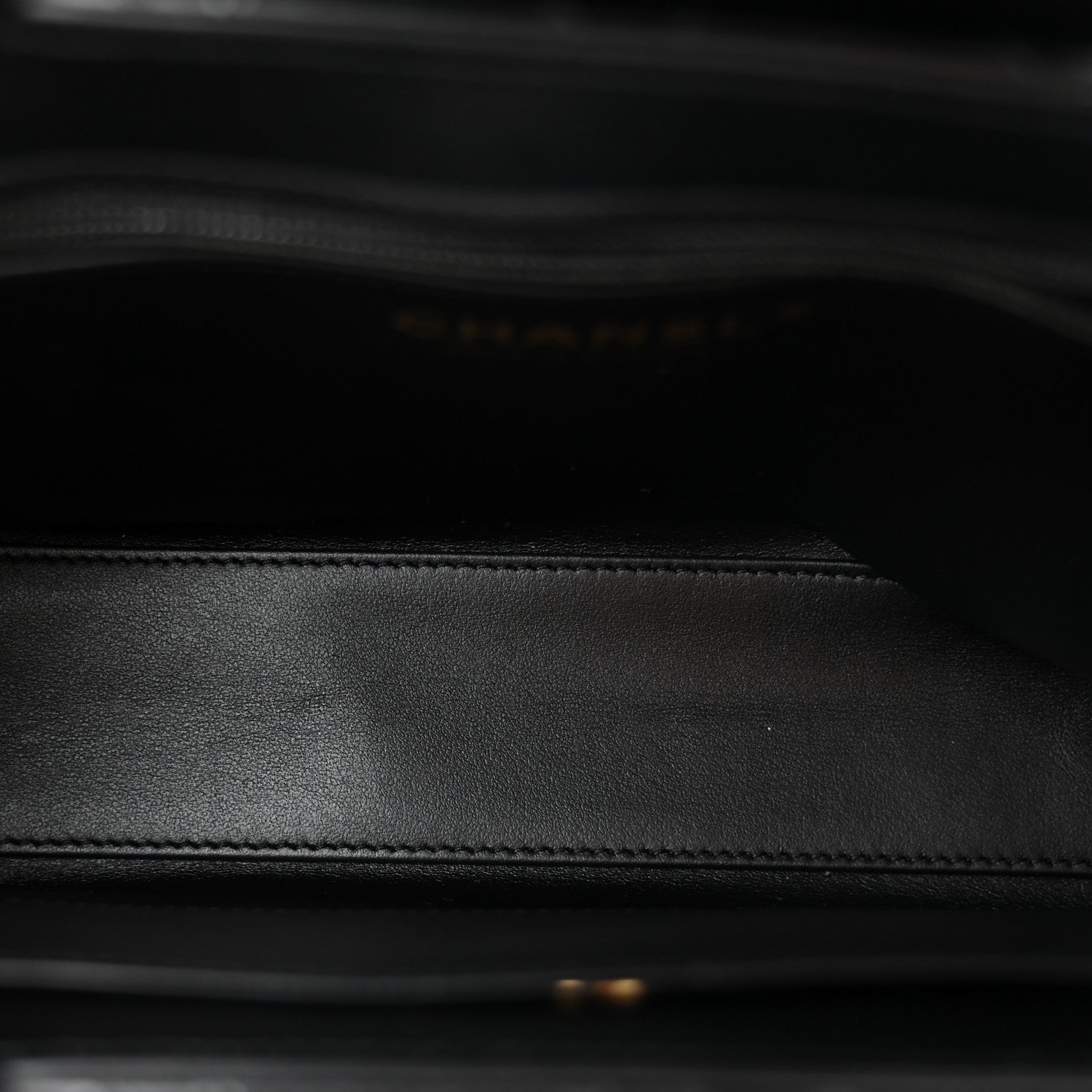 Chanel Shiny Aged Calfskin Quilted Nano Kelly Shopper Black Black 5 of 11