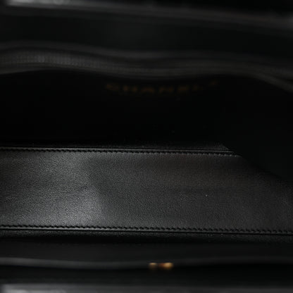 Chanel Shiny Aged Calfskin Quilted Nano Kelly Shopper Black Black 5 of 11