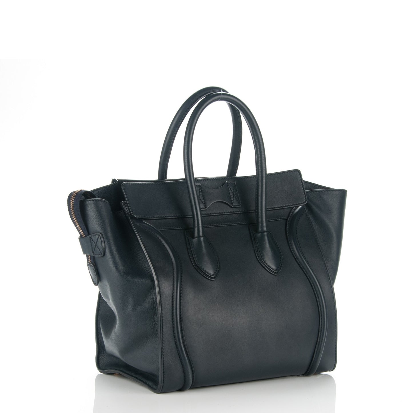 Smooth Calfskin Mini Luggage Navy