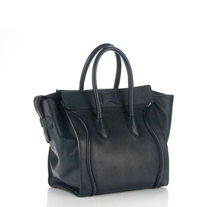 Celine Smooth Calfskin Mini Luggage Navy 3 of 11