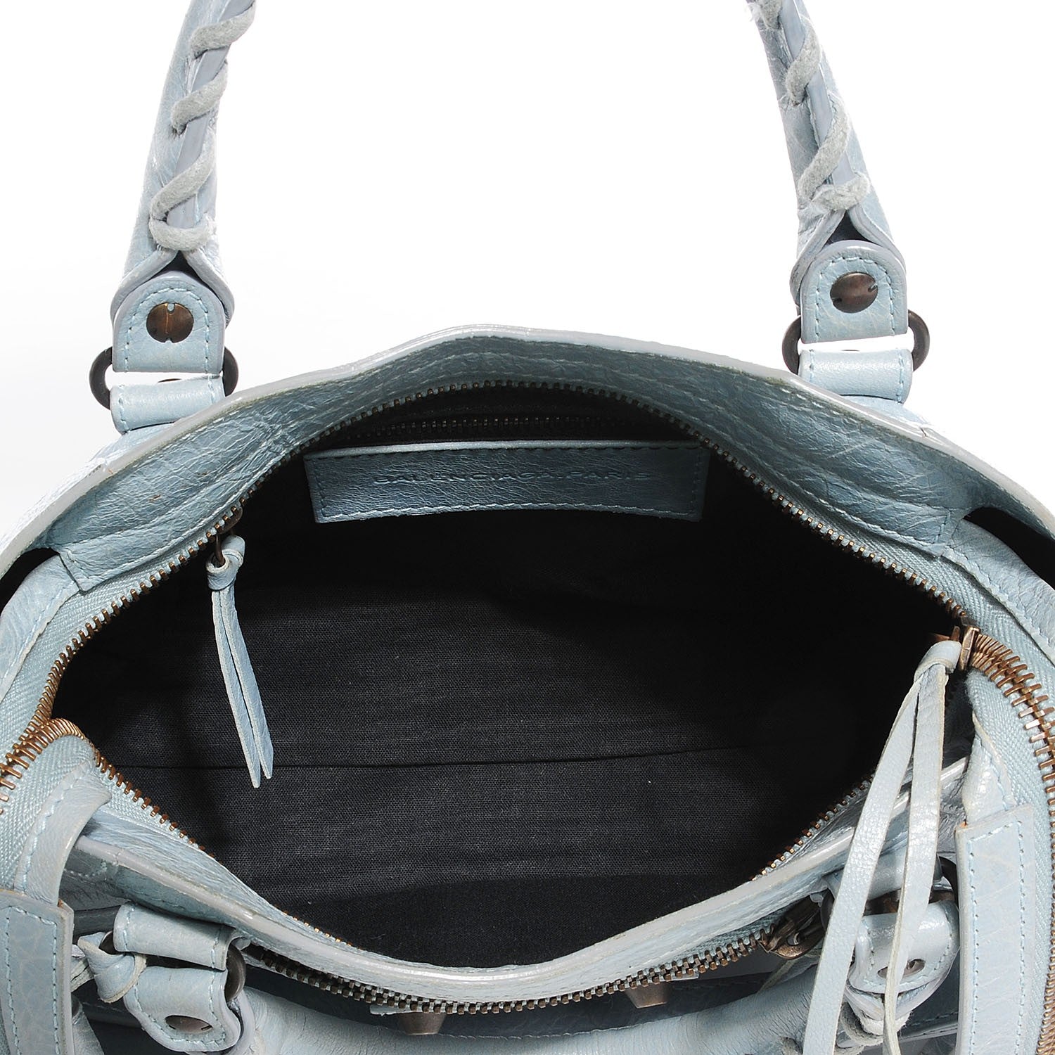 Balenciaga Agneau Classic Hardware Mini City Bleu Acier Ciel 7 of 20