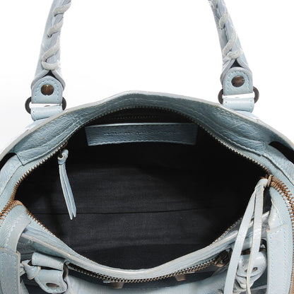 Balenciaga Agneau Classic Hardware Mini City Bleu Acier Ciel 7 of 20