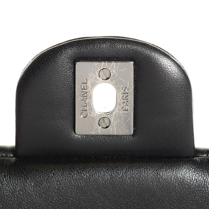 Chanel Lambskin Quilted Clutch With Chain Flap Black 8 of 8