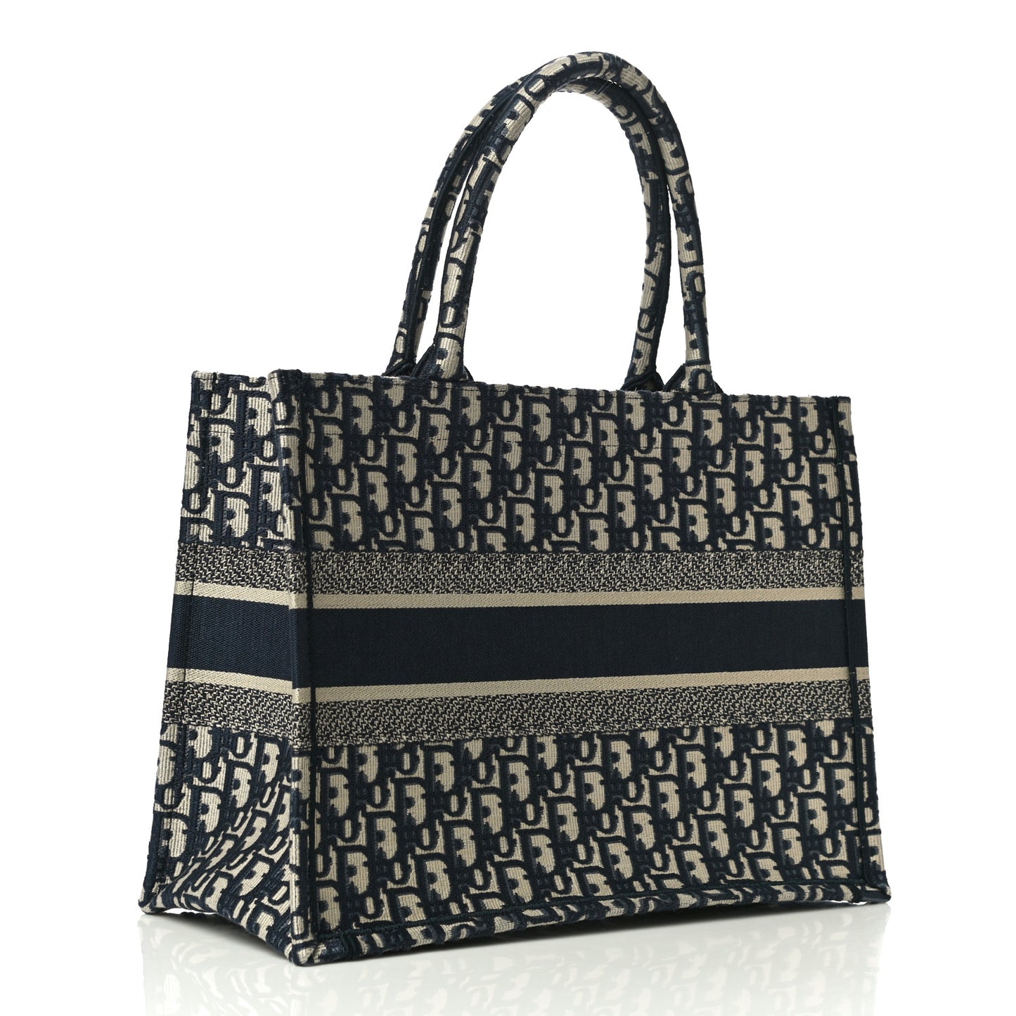 Oblique Medium Book Tote Blue Multicolor