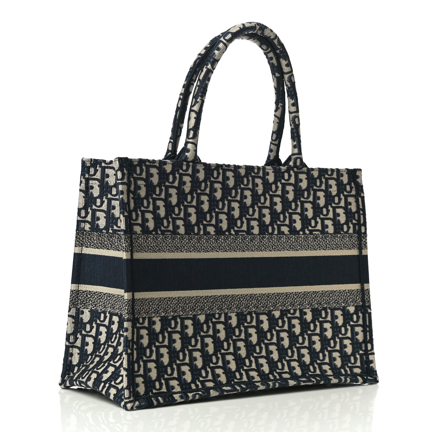 Christian Dior Oblique Medium Book Tote Blue Multicolor 3 of 11