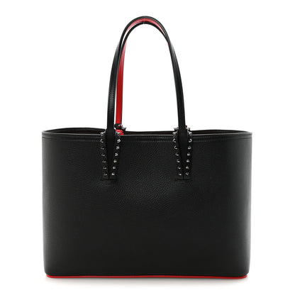 Christian Louboutin Calfskin Empire Spikes Small East West Cabata Tote Black 1 of 10