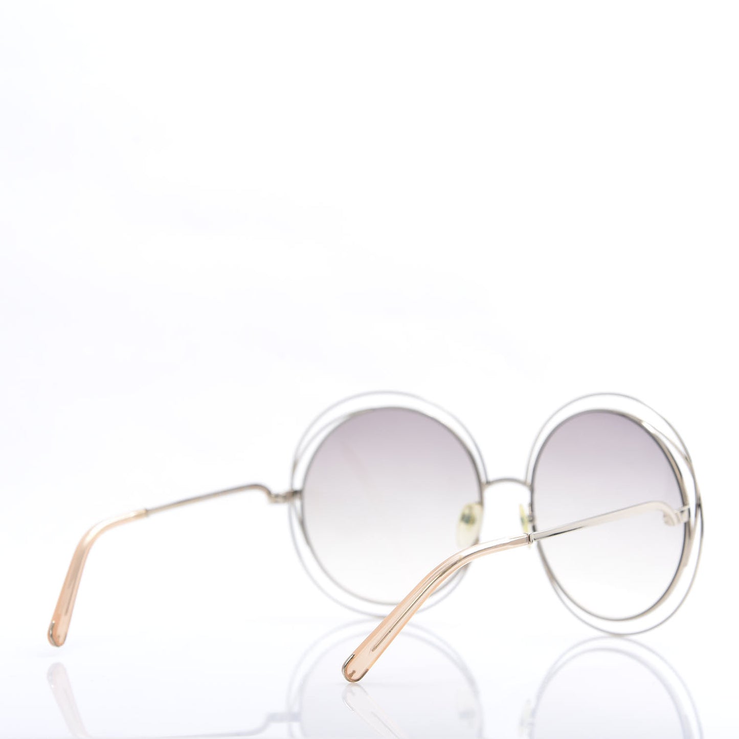 Metal Oversize Round Carlina Oversized Round Sunglasses CE114S Silver