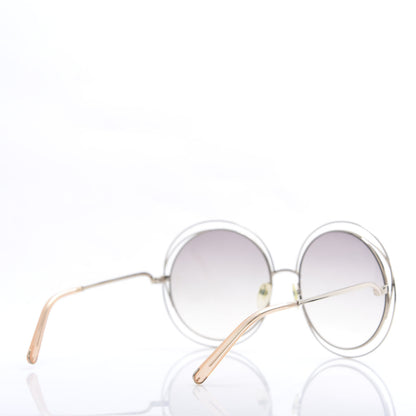 Chloe Metal Oversize Round Carlina Oversized Round Sunglasses CE114S Silver 4 of 7