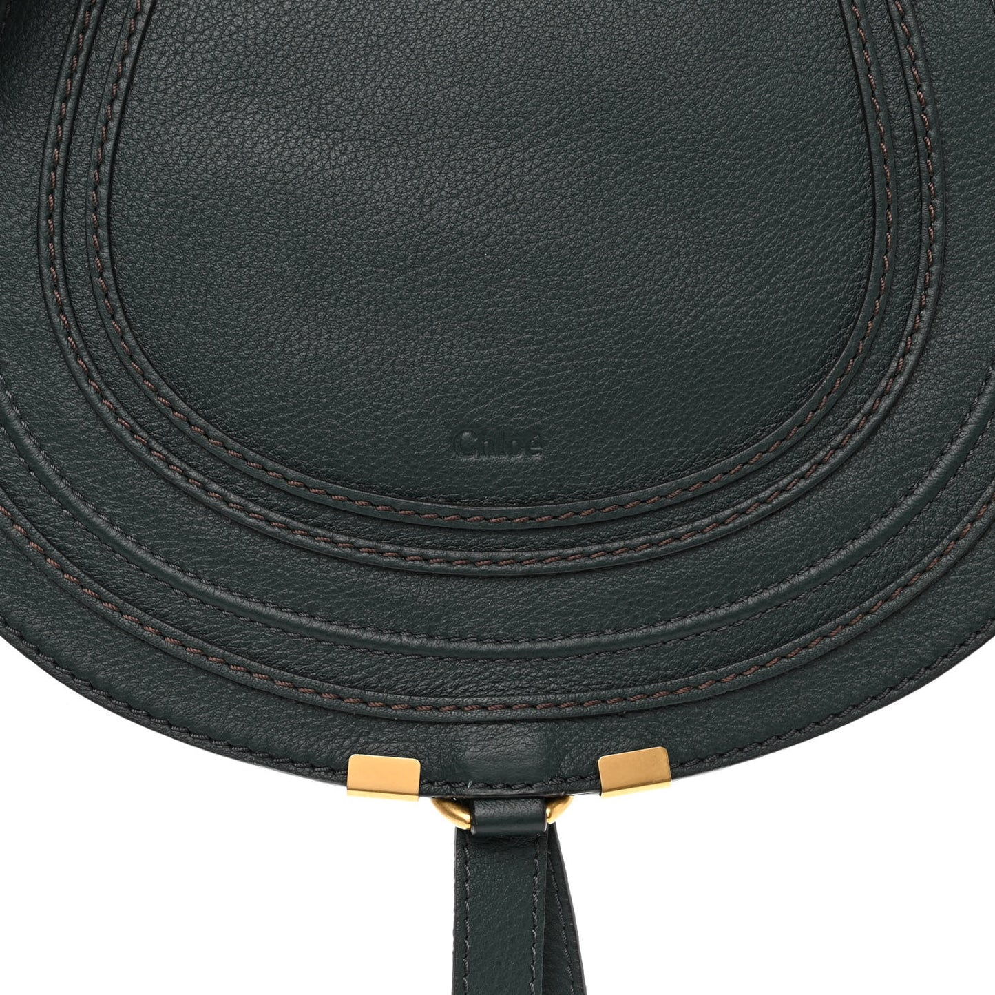 Calfskin Medium Marcie Round Crossbody Bag Epicea