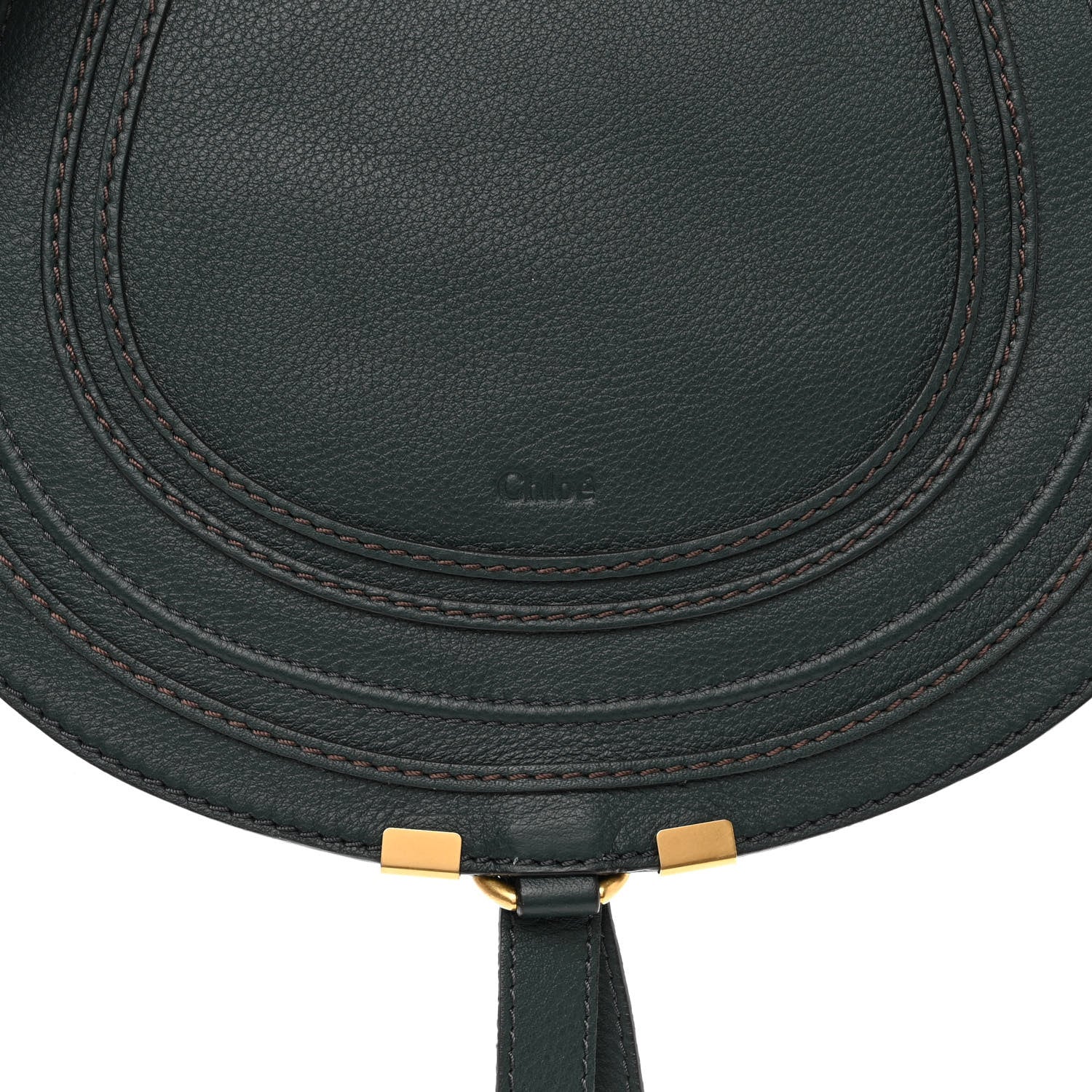 Chloe Calfskin Medium Marcie Round Crossbody Bag Epicea 8 of 9