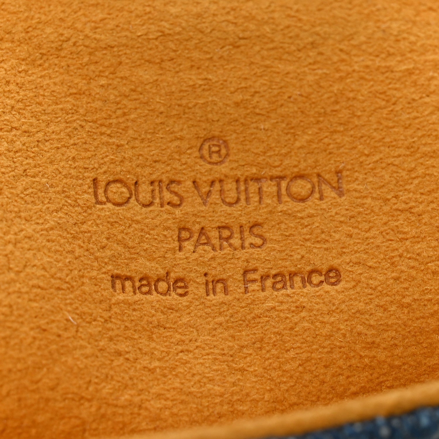 Louis Vuitton Monogram Denim Pochette Plat Clutch Blue 6 of 8