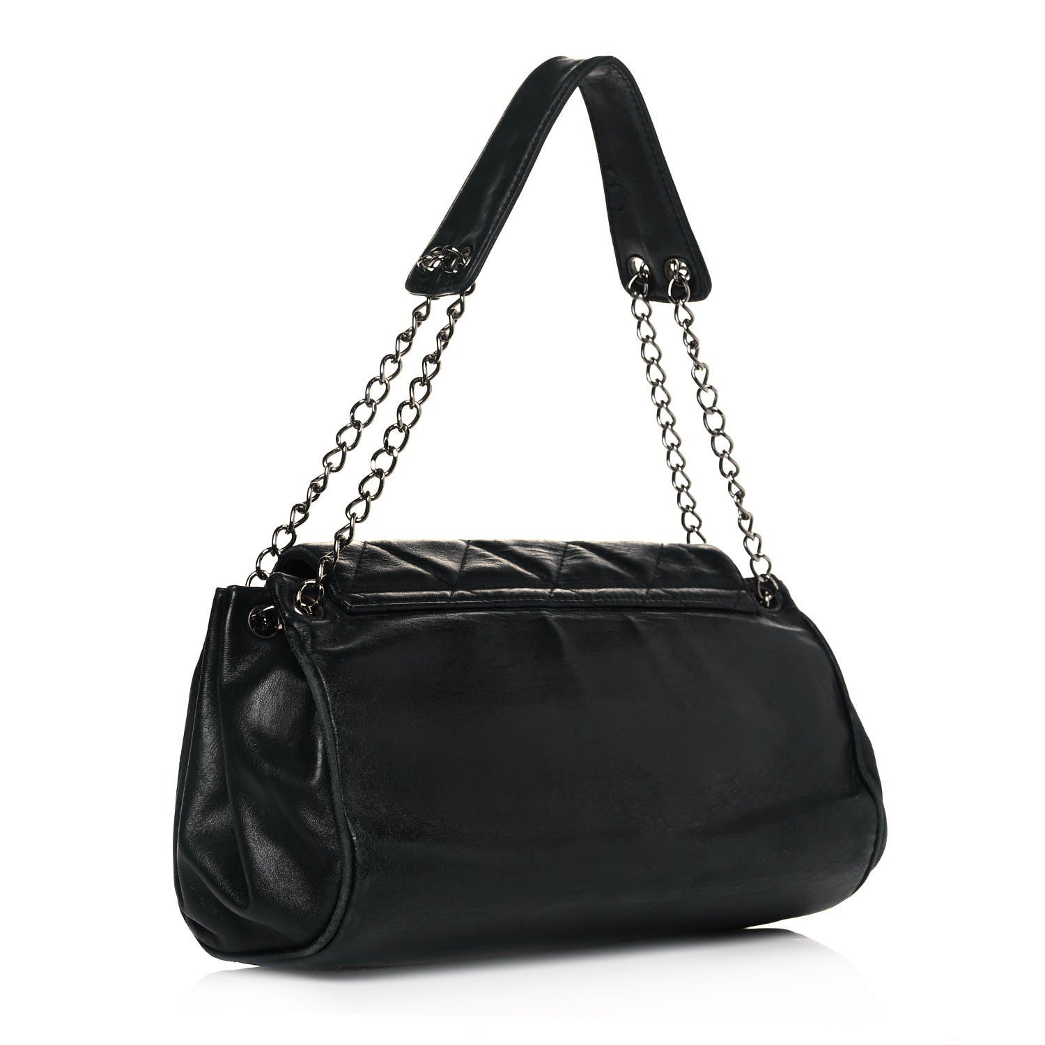 Chanel Calfskin Quilted Accordion Flap Black 3 of 15