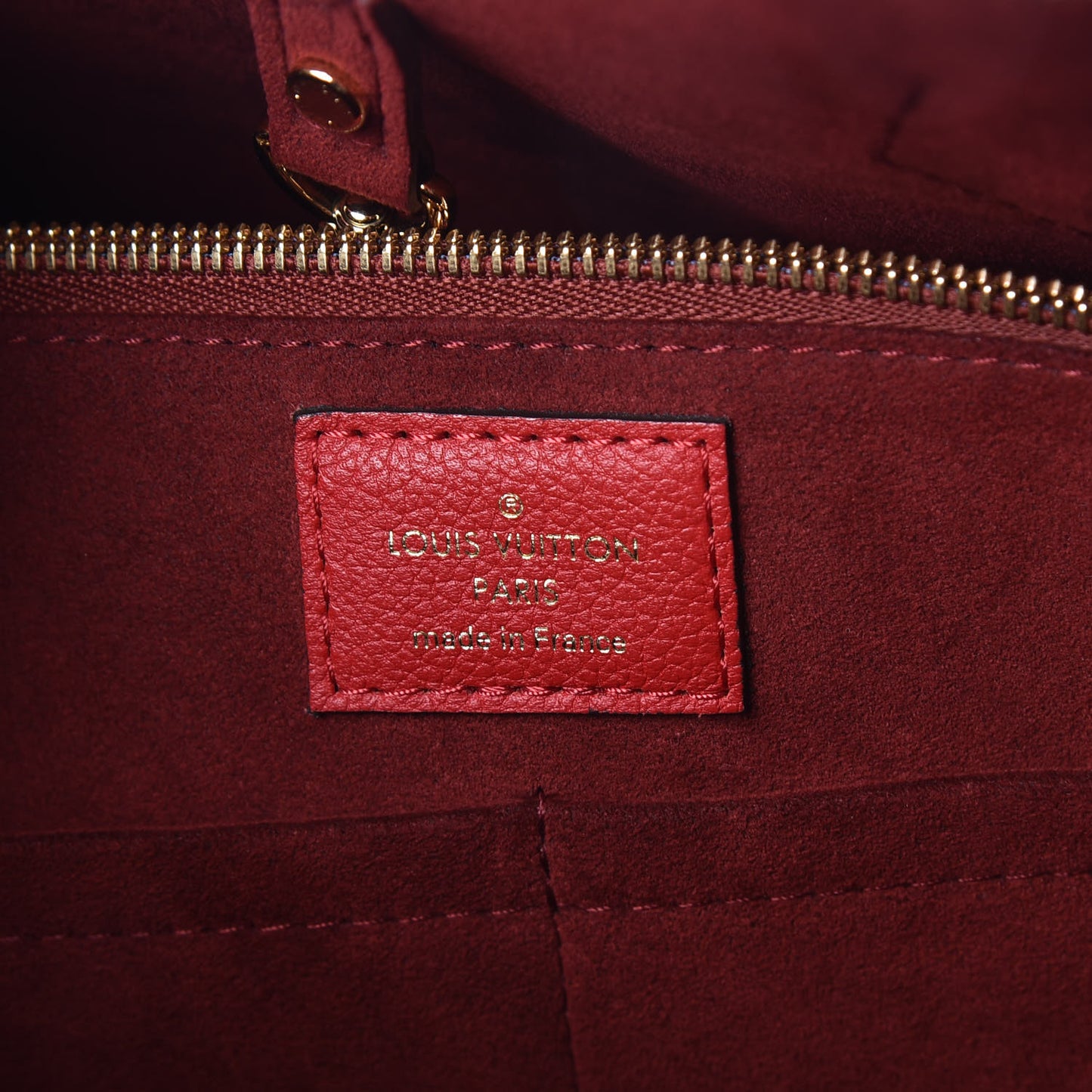 Calfskin Monogram Kimono Tote PM Cherry