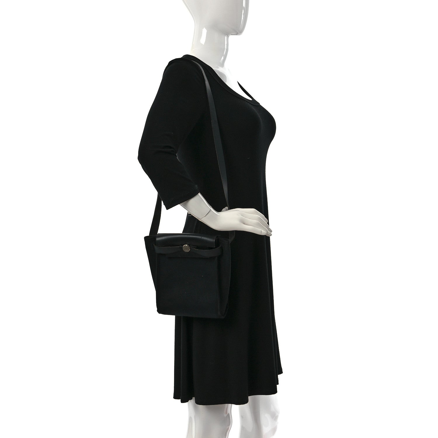 Hermes Toile Herbag TPM Black 2 of 10