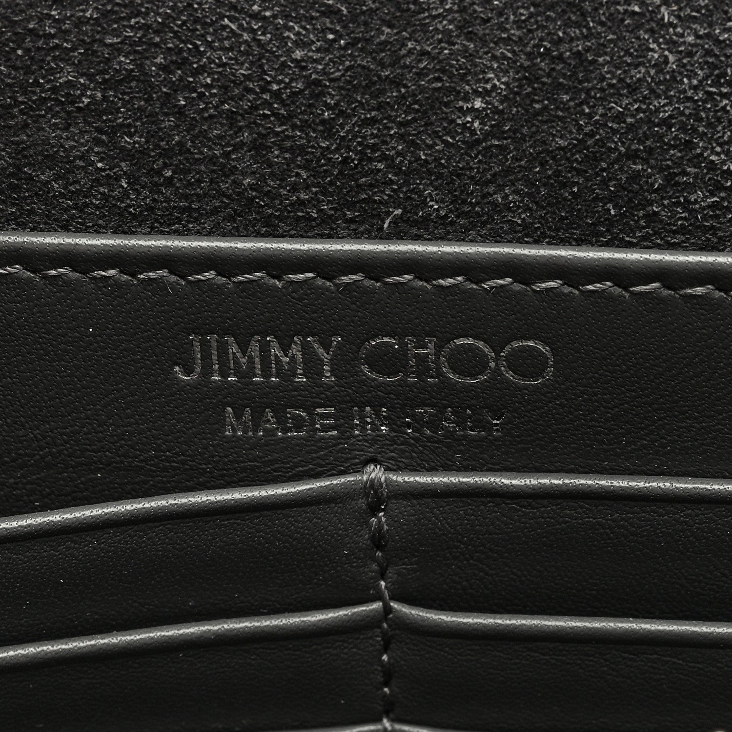 Jimmy Choo Glitter Palace Wallet On Chain Platinum 6 of 9