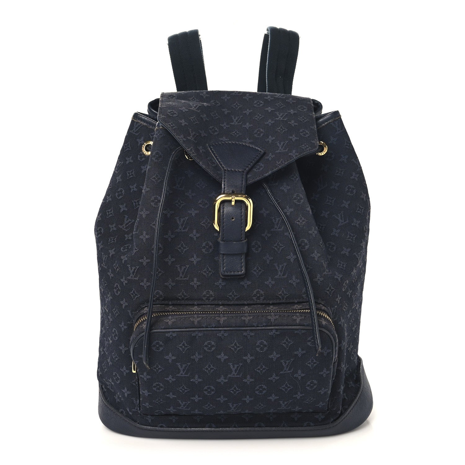 Louis Vuitton Mini Monogram Montsouris GM Backpack Blue 1 of 9