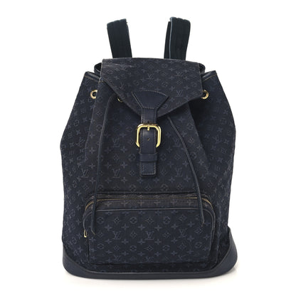 Louis Vuitton Mini Monogram Montsouris GM Backpack Blue 1 of 9
