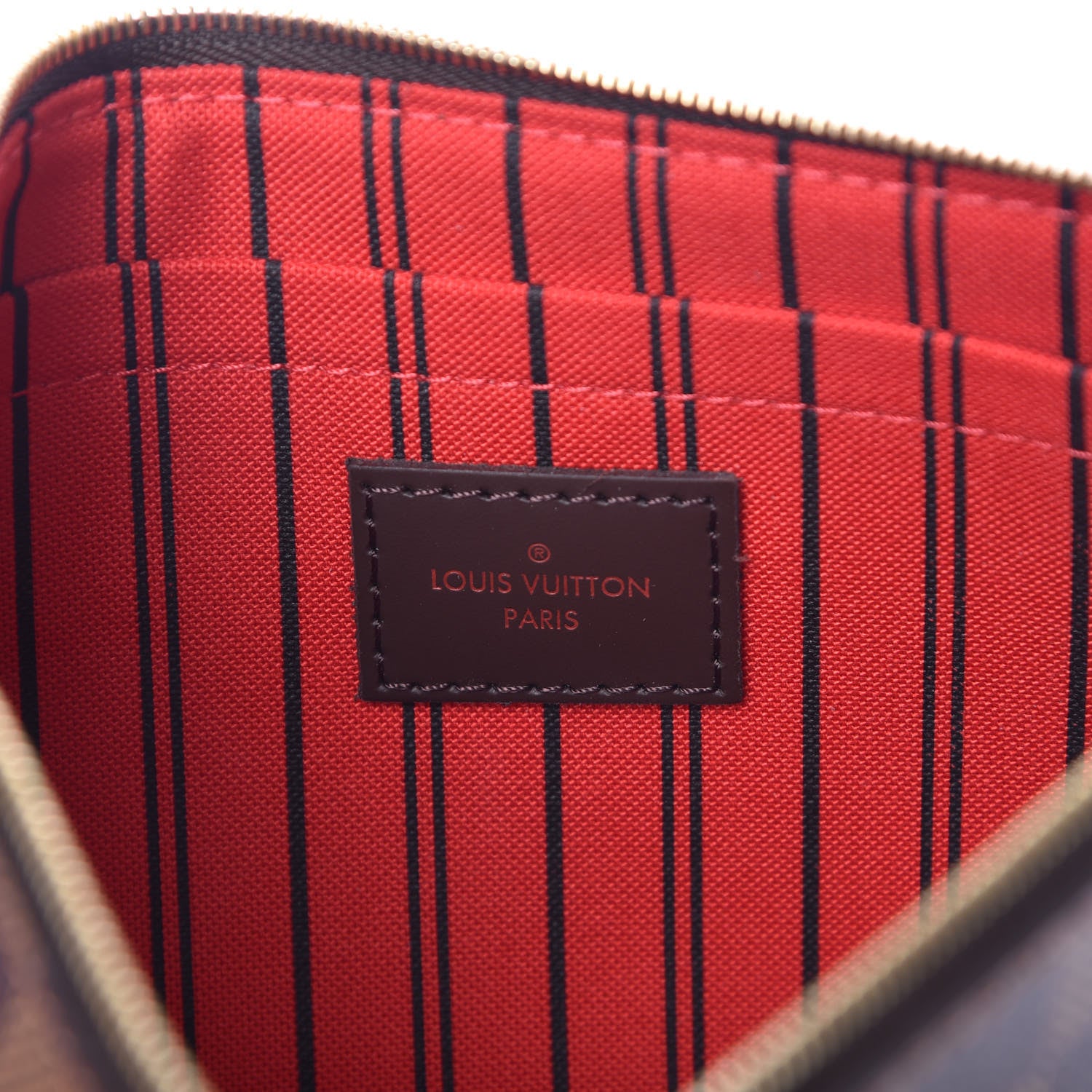 Louis Vuitton Damier Ebene Neverfull MM GM Pochette 6 of 9