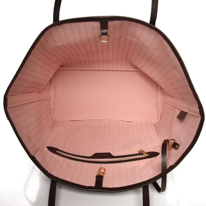 Louis Vuitton Damier Ebene Neo Neverfull MM Rose Ballerine 6 of 9