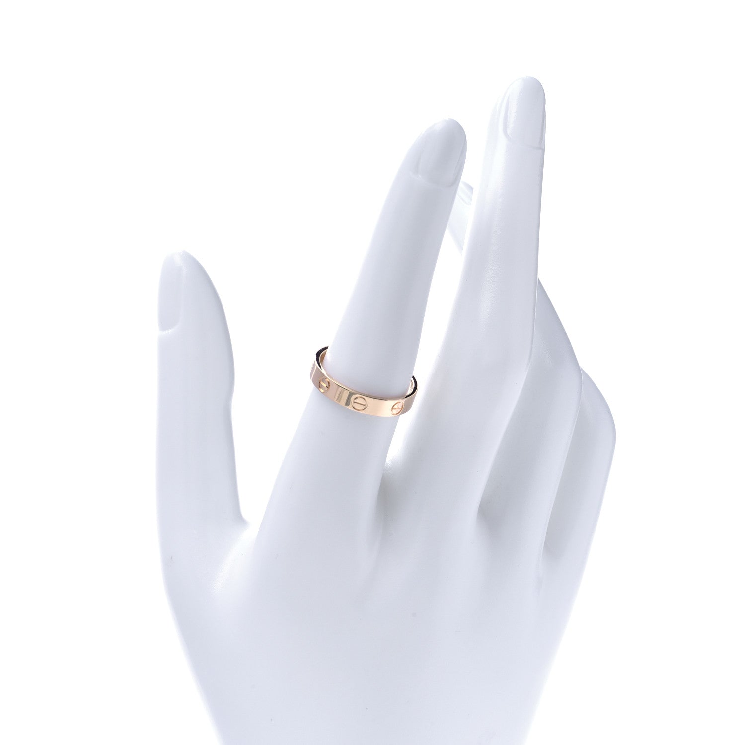 Cartier 18K Yellow Gold 3.5mm LOVE Wedding Band Ring 55 7.25 2 of 6