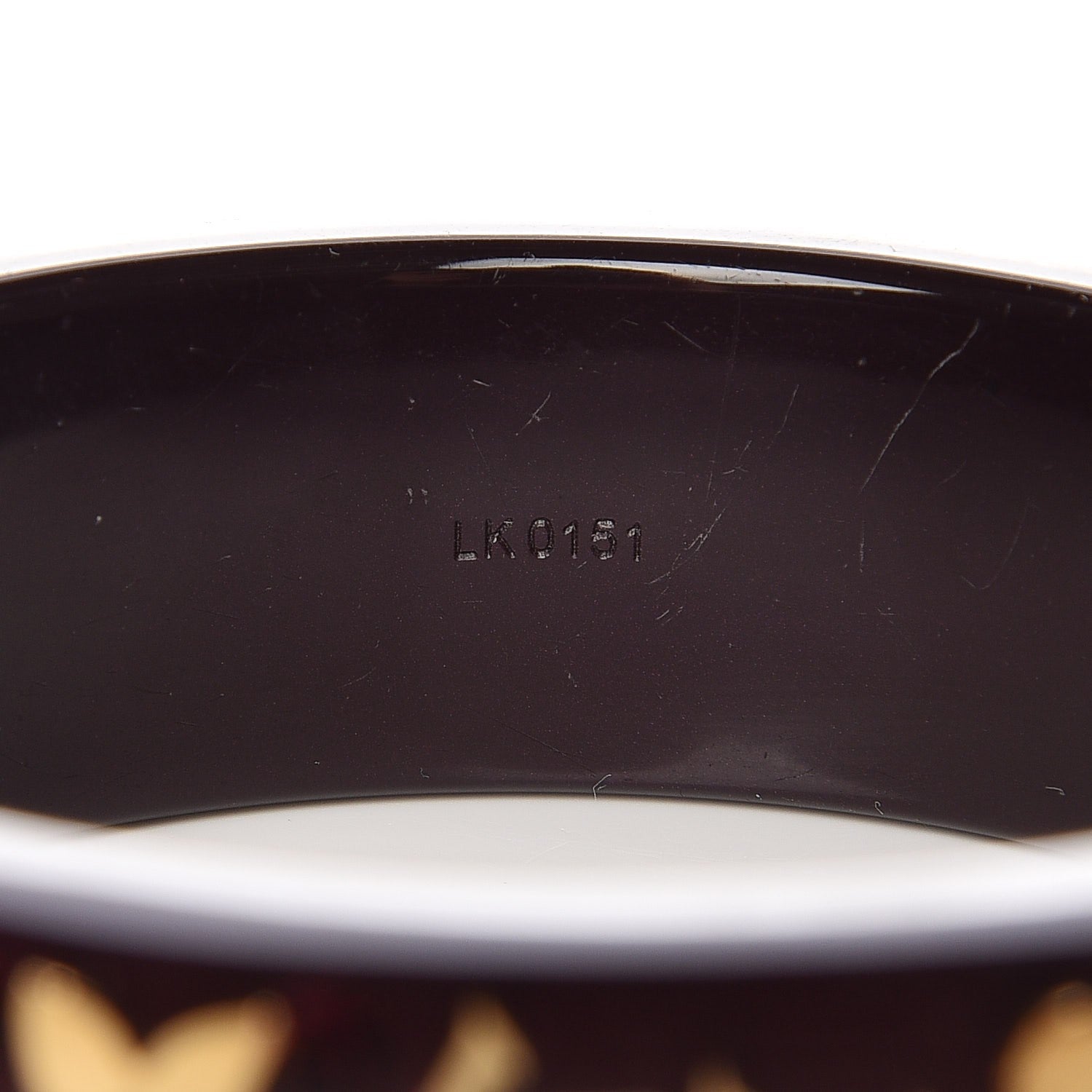Louis Vuitton Resin Swarovski Medium Inclusion Bracelet GM Marron 3 of 3