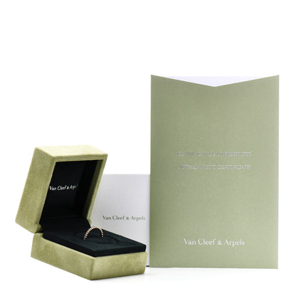 Van Cleef & Arpels 18K Rose Gold Small Perlee Ring 54 6.75 5 of 5