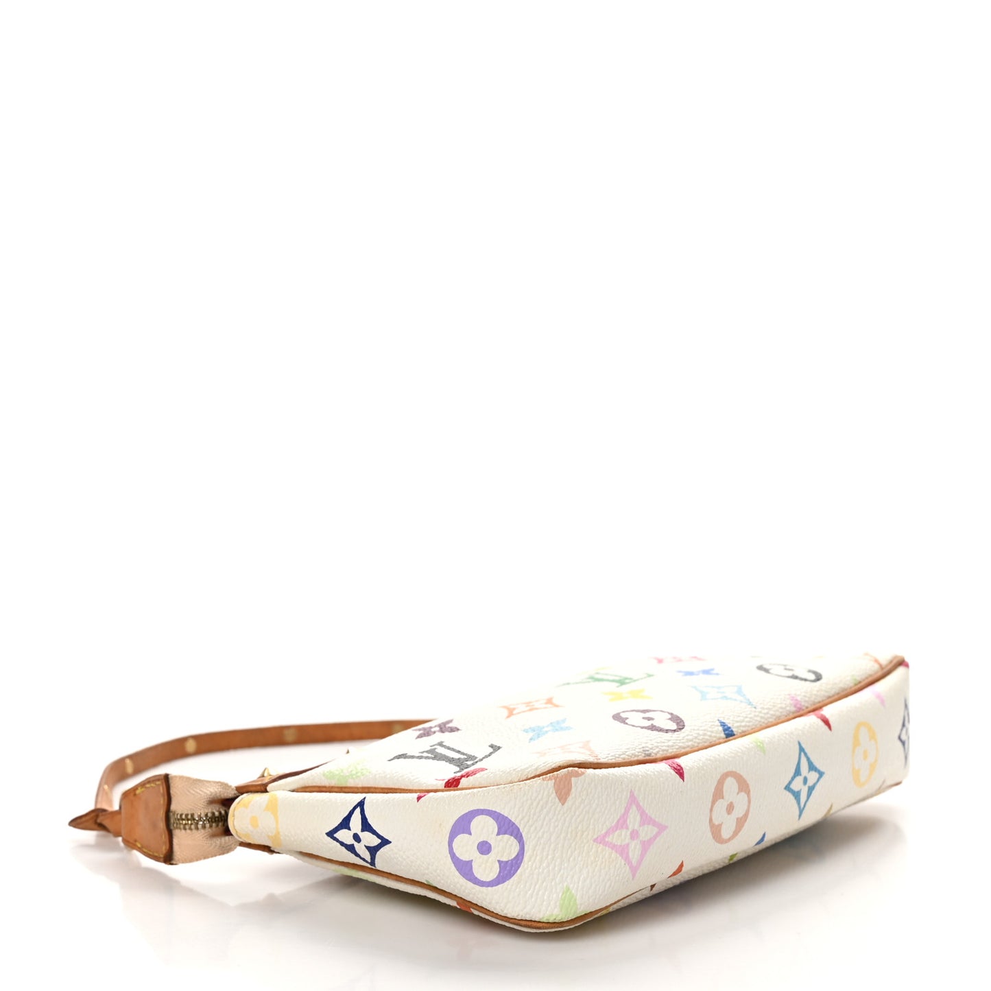 Monogram Multicolor Pochette Accessories White