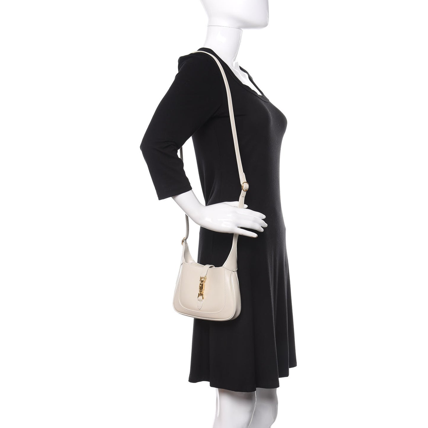 Boarded Dyana Lux Calfskin Mini Jackie 1961 Hobo Mystic White