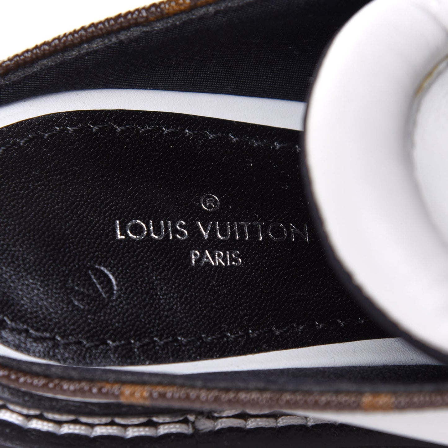 Calfskin Monogram Beaubourg Open Back Platform Derby Shoes 36.5 White