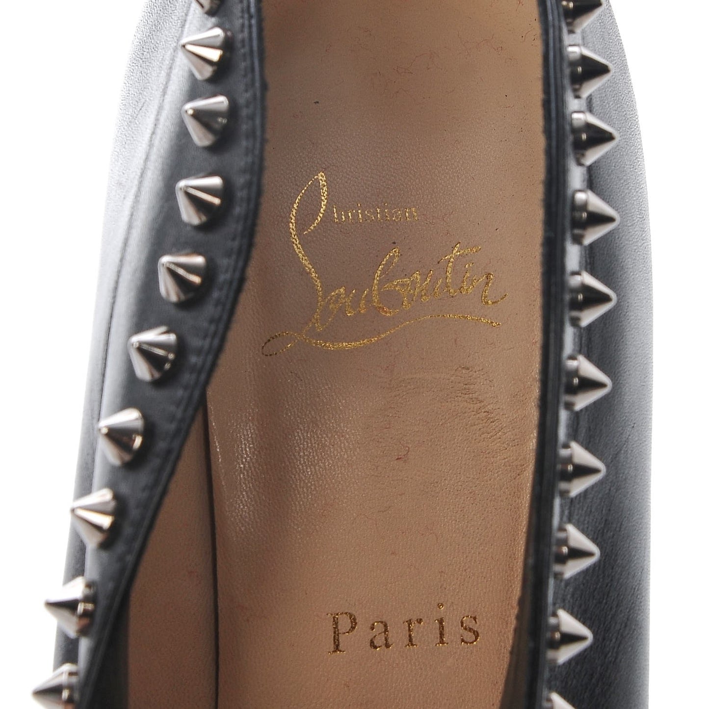 Calfskin Studded Miss Fast Plato 140 Platform Booties 39 Black