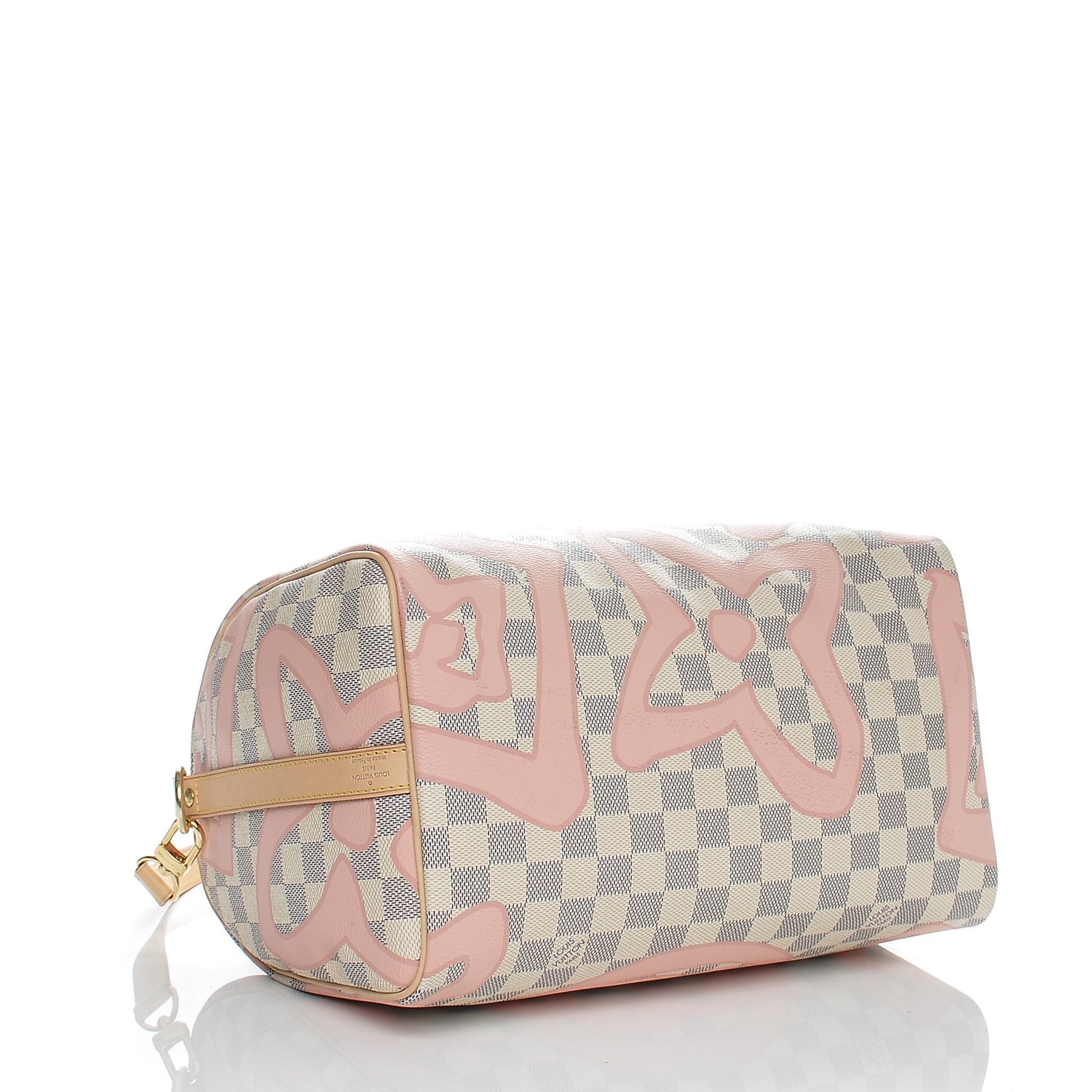 Louis Vuitton Damier Azur Tahitienne Speedy Bandouliere 30 Rose Ballerine 4 of 6