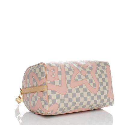 Louis Vuitton Damier Azur Tahitienne Speedy Bandouliere 30 Rose Ballerine 4 of 6